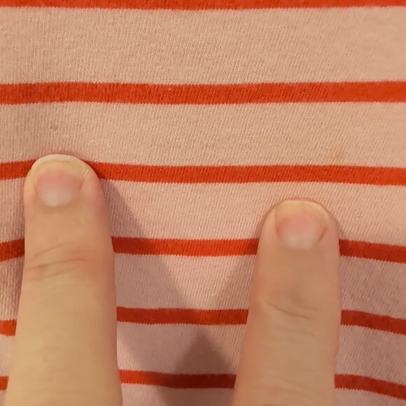 Pair Of Striped Free Assembly Crop T-Shirts | Size L - Picture 4 of 7